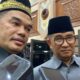 Ketua DPRD Kaltim, Hasanuddin Mas'ud (kiri) bersama Pj Gubernur Kaltim Akmal Malik usai Rapat Paripurna ke-3, Jum'at (7/2/2025).