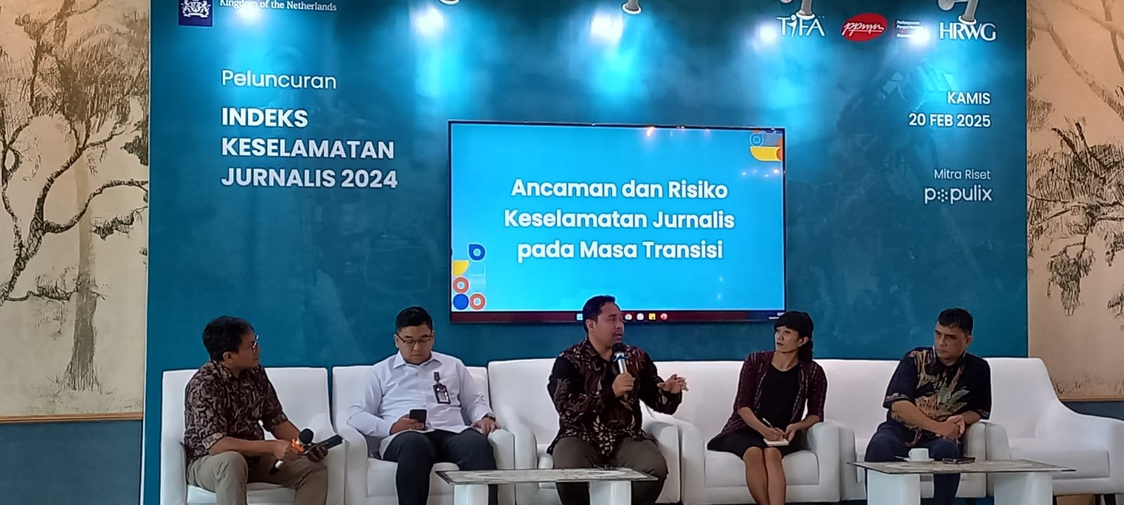 Konvensi Media di Dewan Pers, Kamis (20/02/2025)