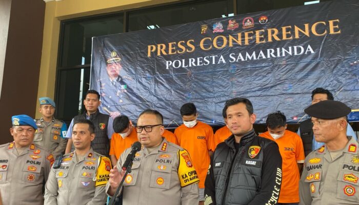 Polresta Samarinda Berhasil Ungkap Kasus Judi Balap Liar, Lima Pelaku Diamankan