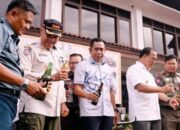 Yono Suherman Hadiri Pemusnahan Miras Ilegal dan Pom Mini Tak Berizin