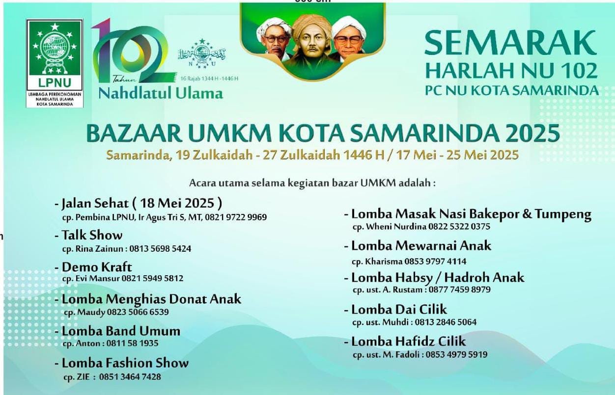 Rangkaian Acara Semarak Harlah NU 102