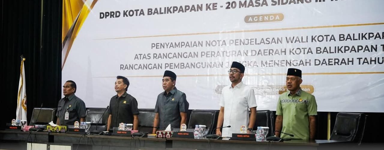 Dewan Perwakilan Rakyat Daerah (DPRD) Kota Balikpapan menggelar Rapat Paripurna ke-20 Masa Sidang III Tahun Sidang 2024/2025, Kamis (24/7/2025).