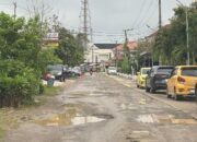 Kondisi Jalan Muso Bin Salim di Kelurahan Melayu, Kecamatan Tenggarong.